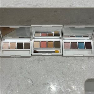 CLINIQUE Neutral & Warm Eyeshadow Trio - Pink, Brown, Gold-Set of 3